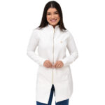 Jaleco Slim Moratty Feminino Zíper Central - Jaleca