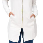 Jaleco Slim Moratty Feminino Zíper Central - Jaleca - Imagem 3