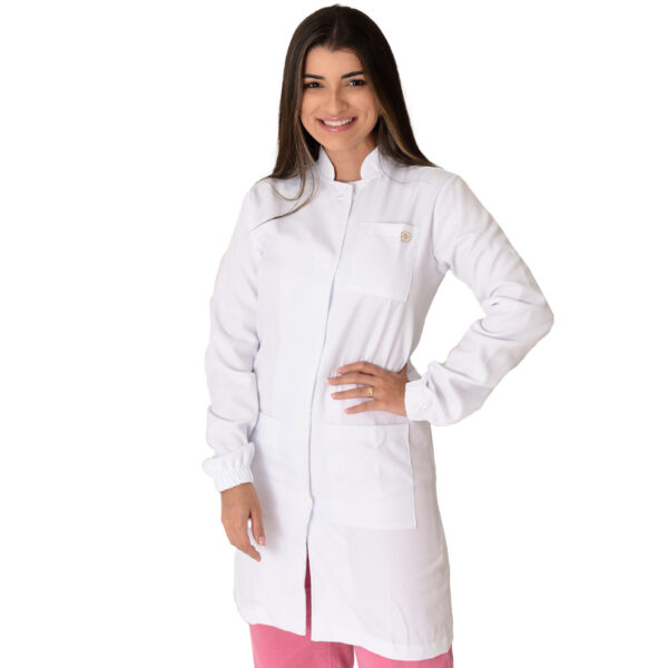 Jaleco Padrão Aluno Feminino de Botão Várias Cores - Jaleca